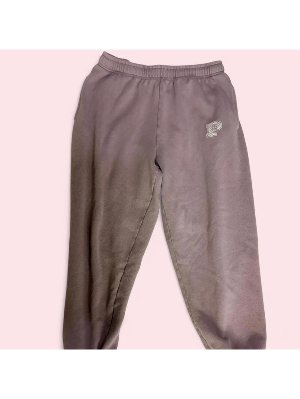 Pink by Victorias Secret Purple/Grey sweatpants with embroidered logo - Picture 3 of 7